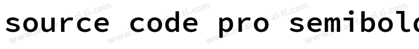 source code pro semibold字体转换